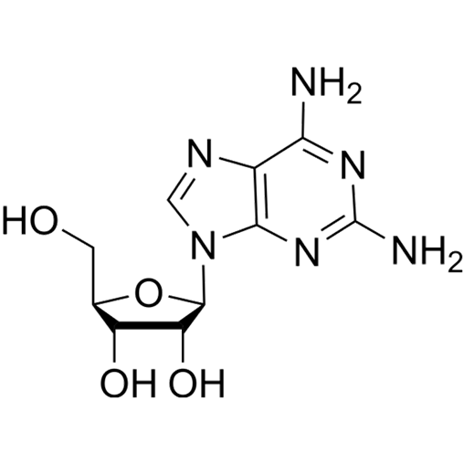 2-Aminoadenosine Chemical Structure
